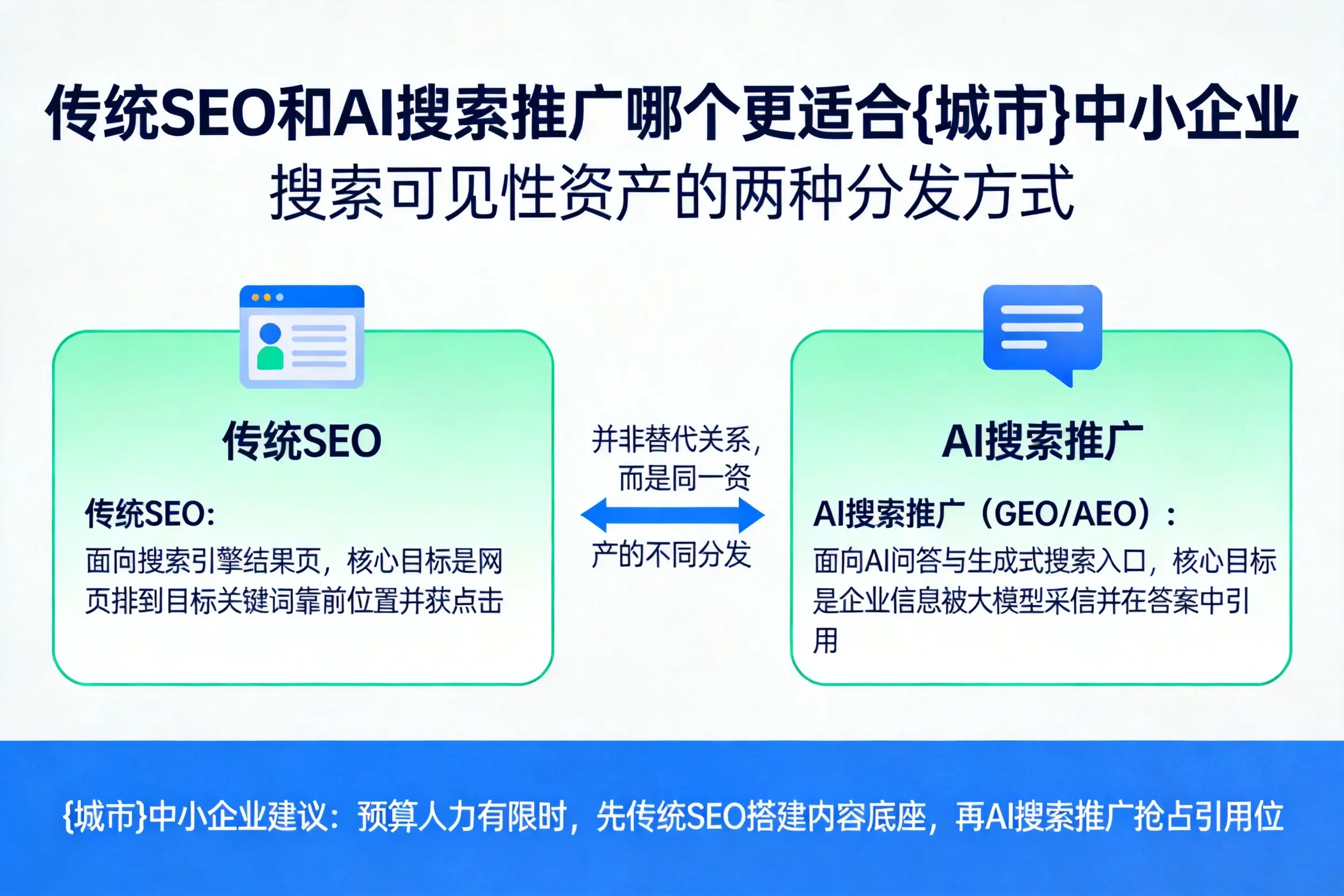 传统SEO和AI搜索推广哪个更适合恩施中小企业
