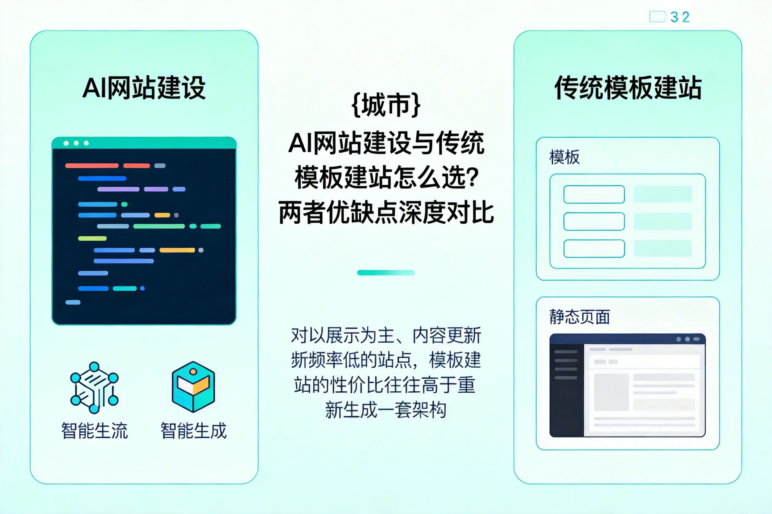 恩施AI网站建设与传统模板建站怎么选?两者优缺点深度对比