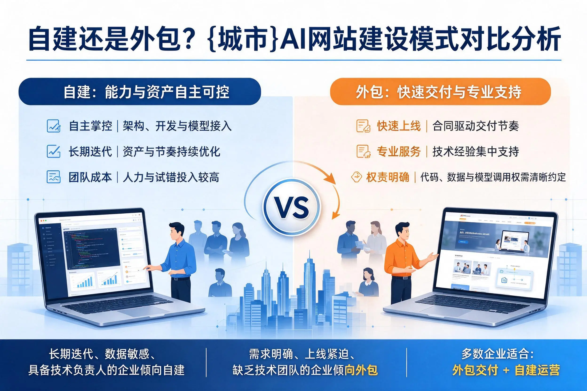 自建还是外包？恩施AI网站建设模式对比分析